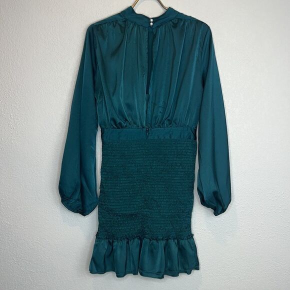NWT Revolve Line And Dot ELLIOT DRESS Emerald XS - Picture 7 of 15